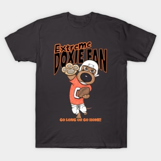 Funny Cute Doxie Dachshund Dog Football T-Shirt